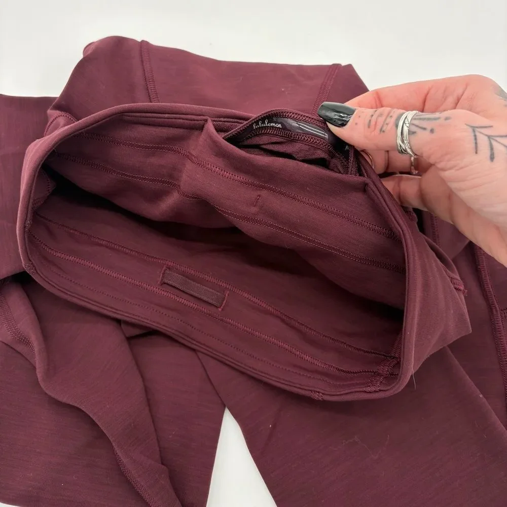 Lululemon Maroon Leggings